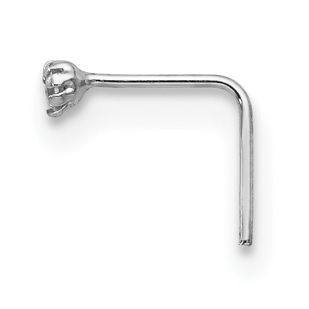 10K Weißgold 1.5mm Set Of 3 Zirkonia Nasen Studs