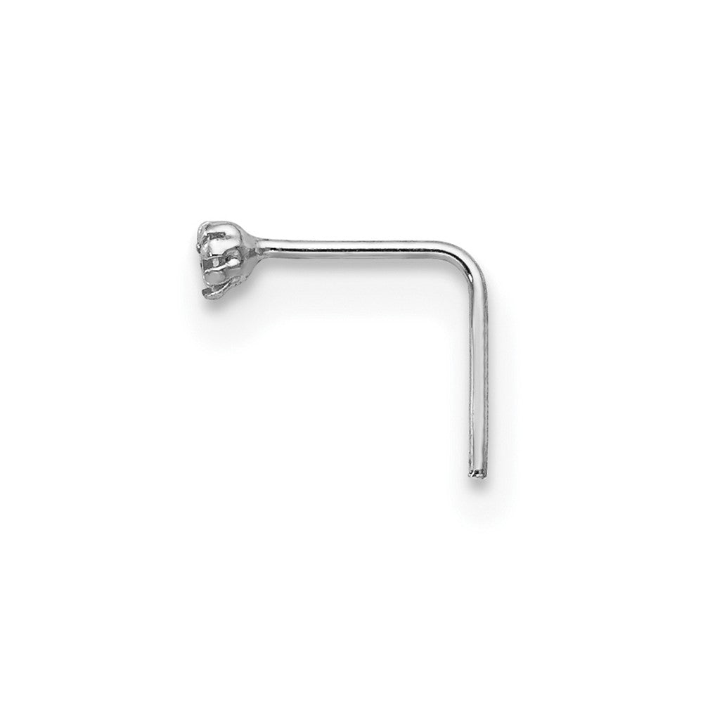 10K Weißgold 1.5mm Set Of 3 Zirkonia Nasen Studs
