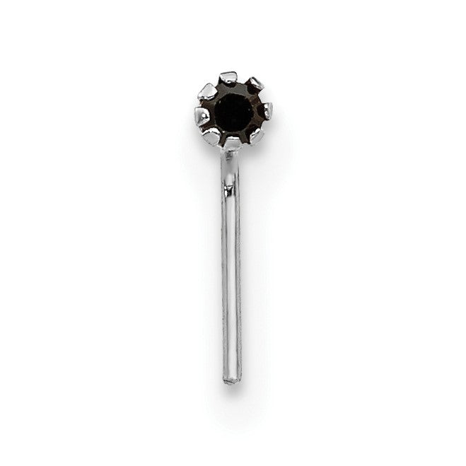 10K Weißgold 1.5mm Set Of 3 Zirkonia Nasen Studs