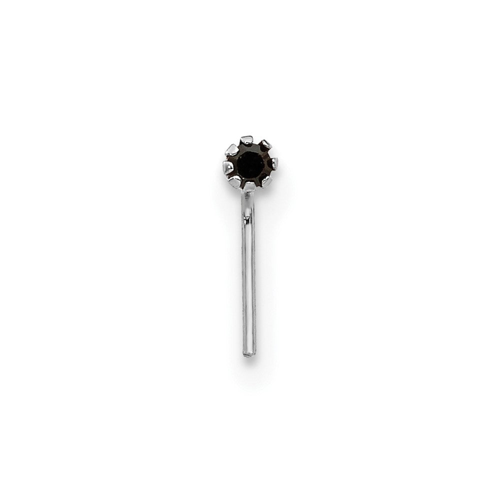 10K Weißgold 1.5mm Set Of 3 Zirkonia Nasen Studs
