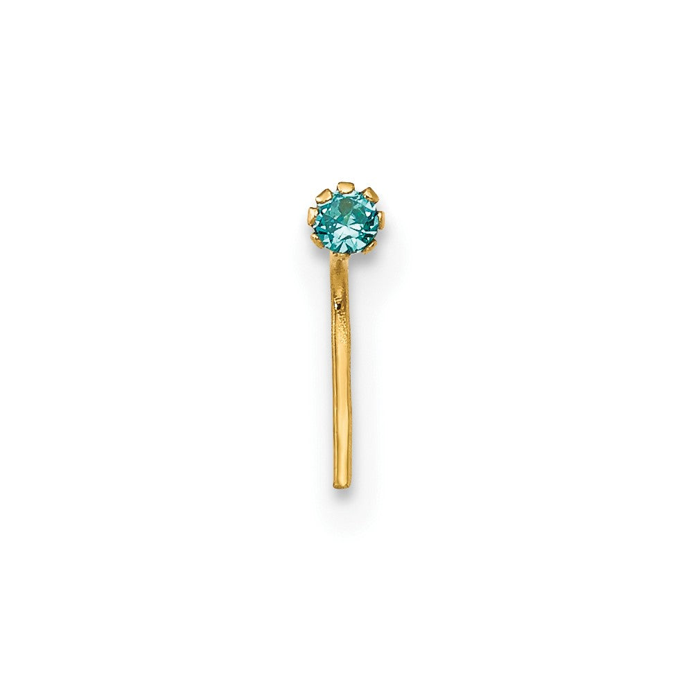 10K Gelbgold 1.5mm Set Of 3 Zirkonia Nasen Studs