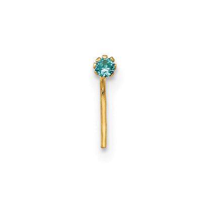 10K Gelbgold 1.5mm Set Of 3 Zirkonia Nasen Studs