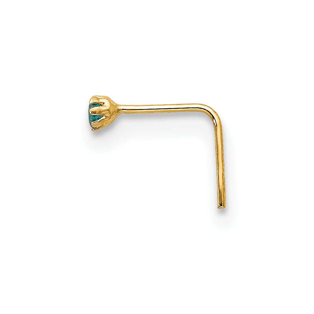 10K Gelbgold 1.5mm Set Of 3 Zirkonia Nasen Studs