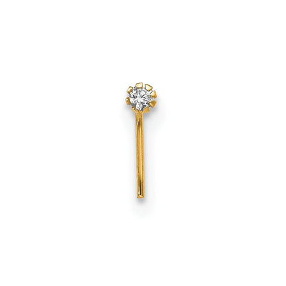 10K Gelbgold 1.5mm Set Of 3 Zirkonia Nasen Studs