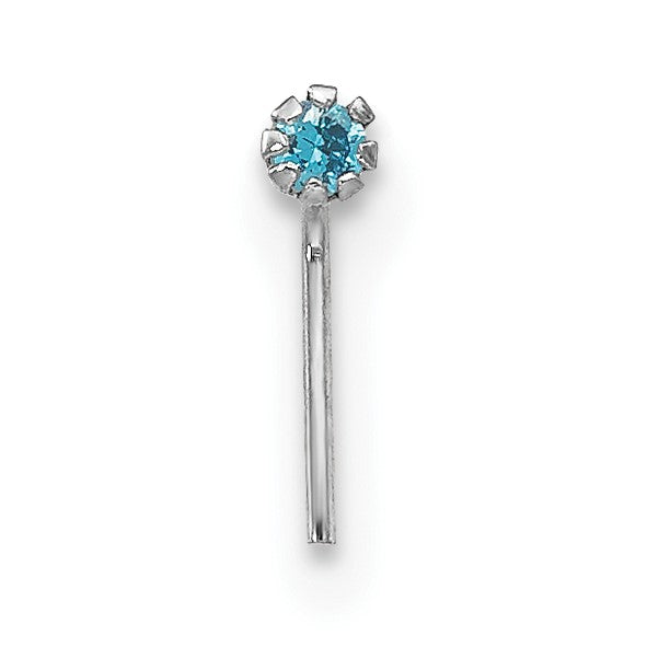 10K Weißgold 1.5mm Set Of 3 Zirkonia Nasen Studs