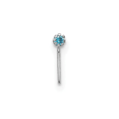 10K Weißgold 1.5mm Set Of 3 Zirkonia Nasen Studs