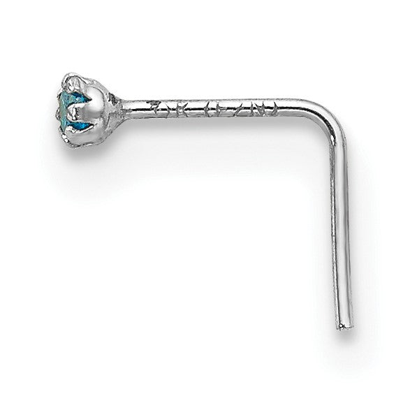 10K Weißgold 1.5mm Set Of 3 Zirkonia Nasen Studs