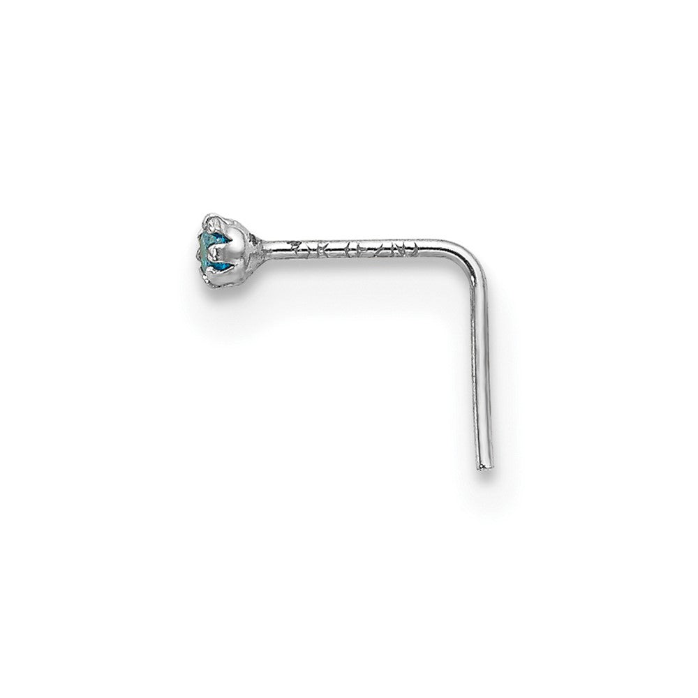 10K Weißgold 1.5mm Set Of 3 Zirkonia Nasen Studs