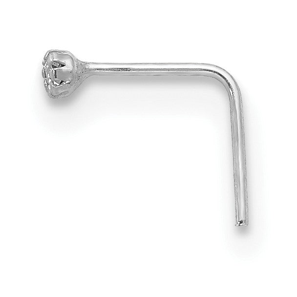 10K Weißgold 1.5mm Set Of 3 Zirkonia Nasen Studs