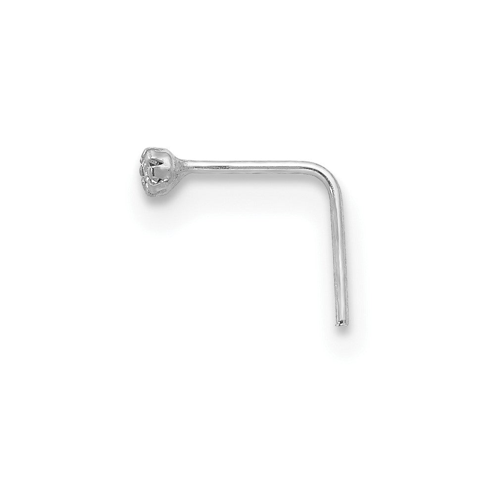10K Weißgold 1.5mm Set Of 3 Zirkonia Nasen Studs