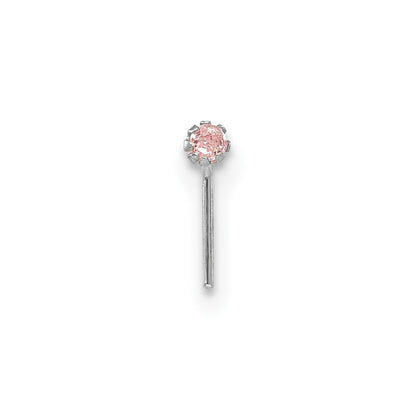 10K Weißgold 1.5mm Set Of 3 Zirkonia Nasen Studs