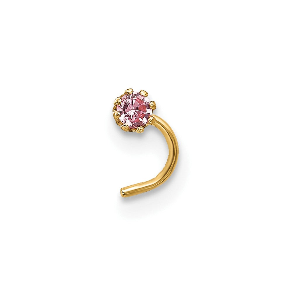 10K Gelbgold Set Of 3 Zirkonia Nasen Studs