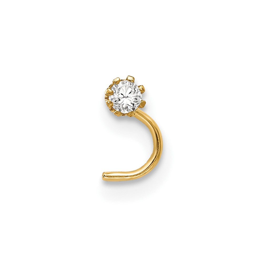 10K Gelbgold Set Of 3 Zirkonia Nasen Studs