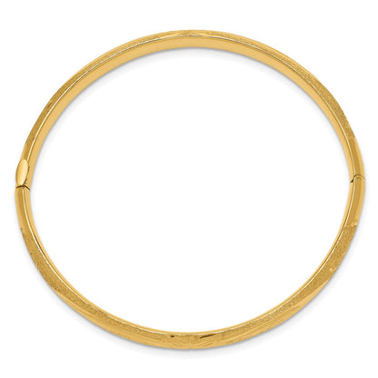 10K Gelbgold Florentinisch Klappbar Baby Armreif