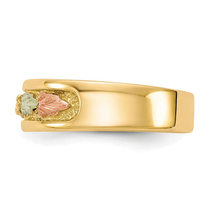 10K Tricolor Schwarz Hills Gold Ring
