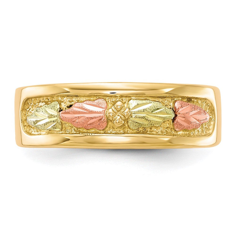 10K Tricolor Schwarz Hills Gold Ring