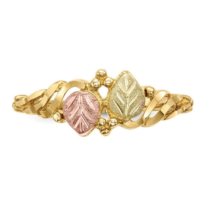 10K Tricolor Schwarz Hills Gold Ring