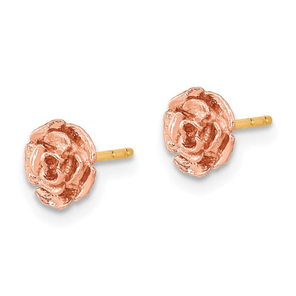 10K Bicolor Schwarz Hills Gold Rose Ohrstecker