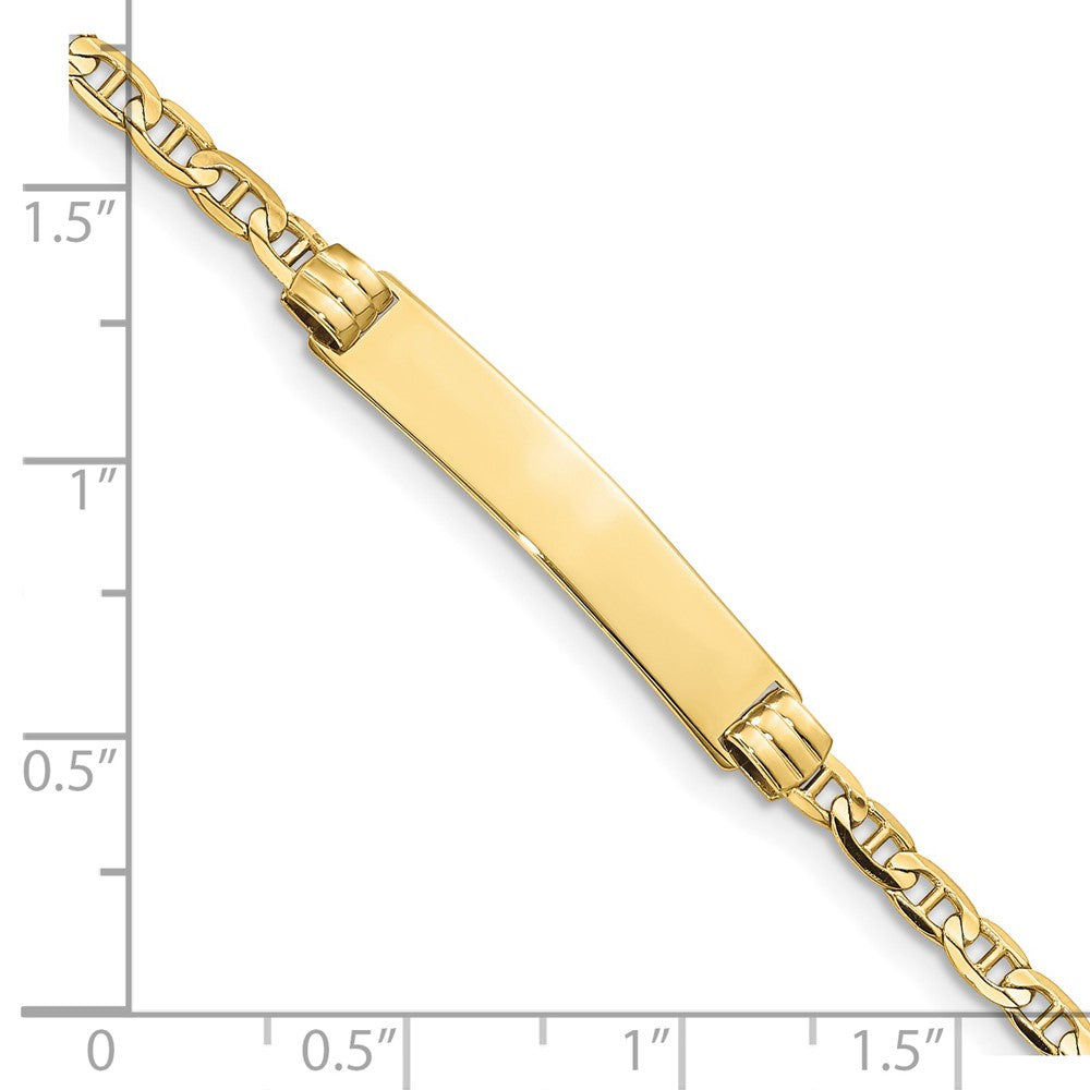 10K Gelbgold Anker Glieder Id Armband
