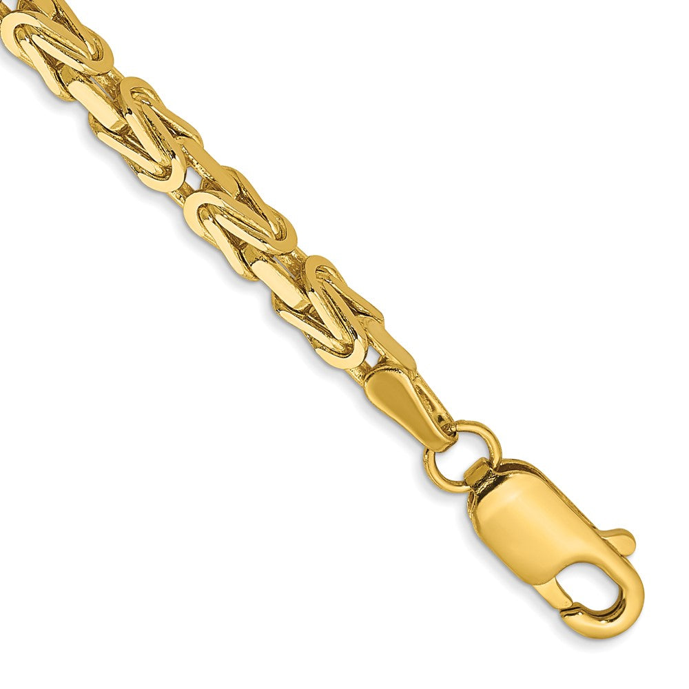 10K Gelbgold 2.5mm Byzantiner Gliederarmband