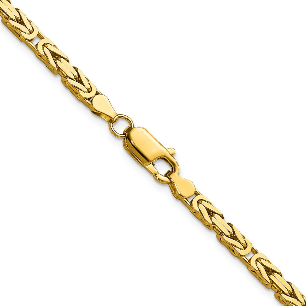 10K Gelbgold 3.25mm Byzantiner Halskette