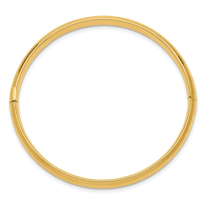 10K Gelbgold 3/16 Poliert Klappbar Baby Armreif