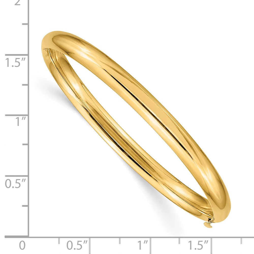 10K Gelbgold 3/16 Poliert Klappbar Baby Armreif
