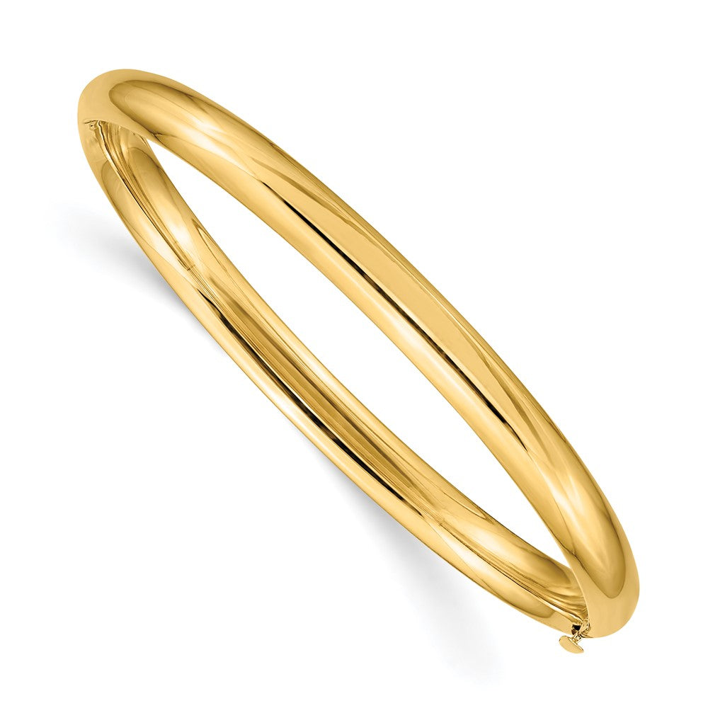 10K Gelbgold 3/16 Poliert Klappbar Baby Armreif