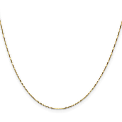 10K Gelbgold.7mm Venezianer mit Karabinerverschluss Halskette