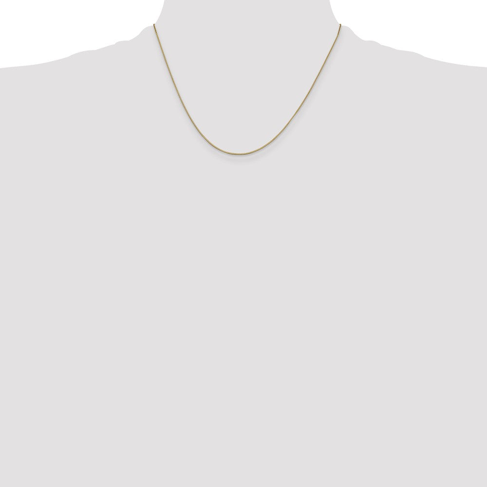 10K Gelbgold.7mm Venezianer mit Karabinerverschluss Halskette