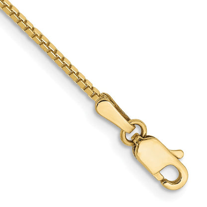 10K Gelbgold 1.1mm Venezianer Kette Fußkettchen
