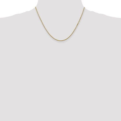 10K Gelbgold 1.5mm Venezianer Halskette