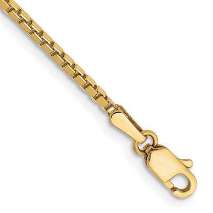 10K Gelbgold 1.5mm Venezianer Kette Fußkettchen
