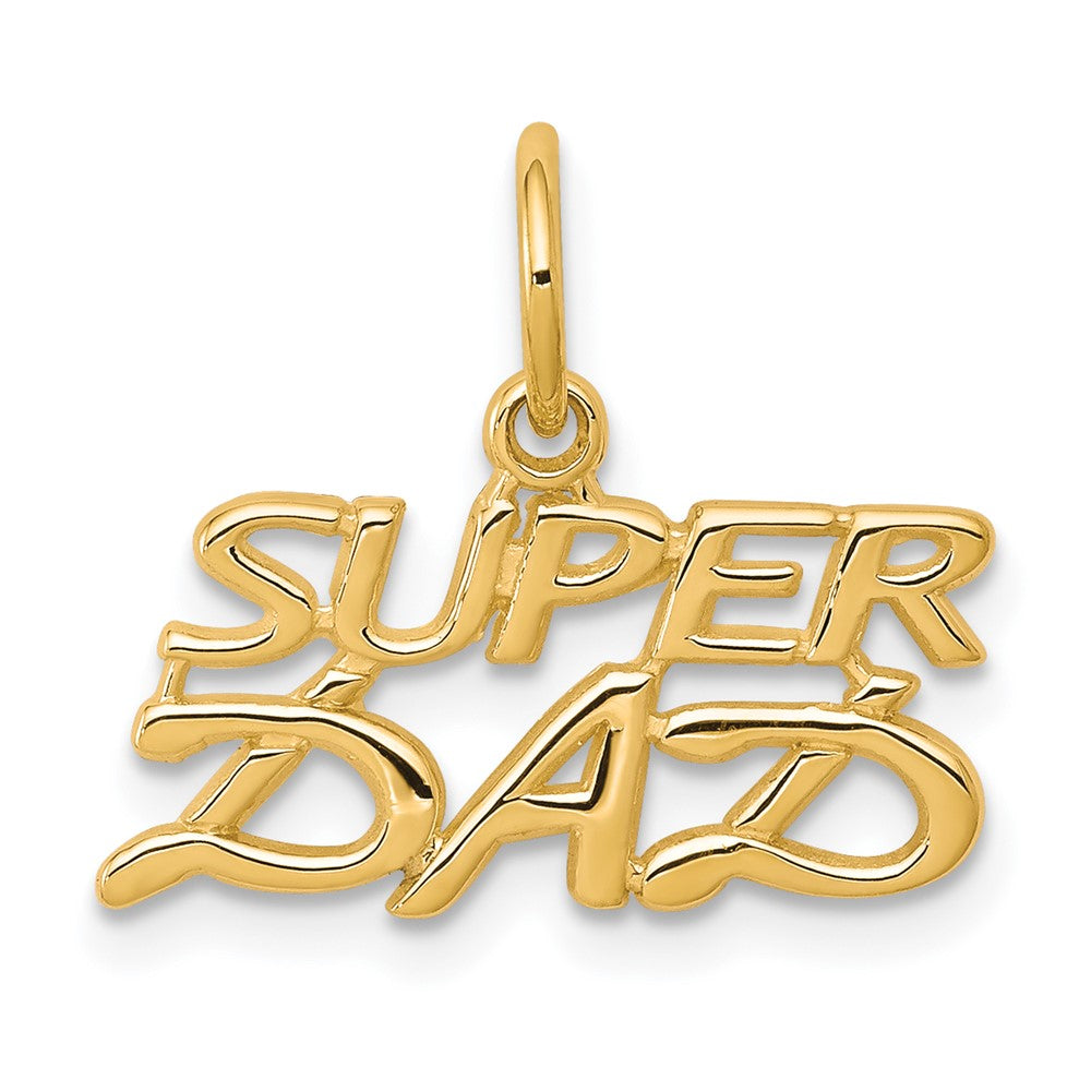 10K Gelbgold Super Dad Charm