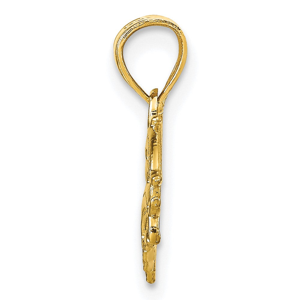 10K Gelbgold Delfin Charm