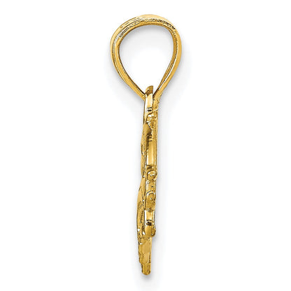 10K Gelbgold Delfin Charm
