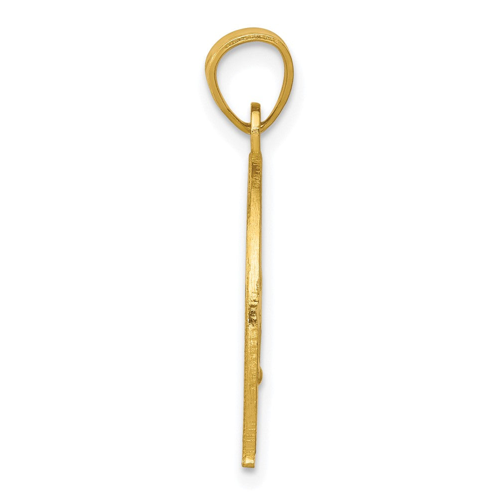 10K Gelbgold Hufeisen mit Pferd Charm