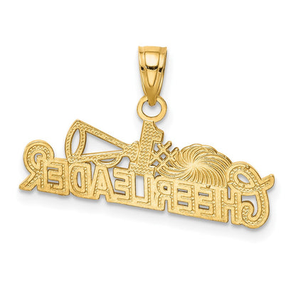 10K Gelb mit Rhodium mit Rhodium #1 Cheerleader Charm