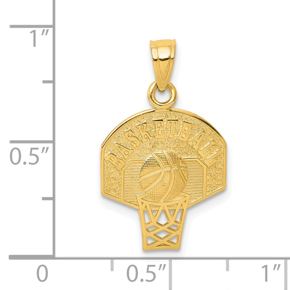 10K Gelbgold Basketball Charm