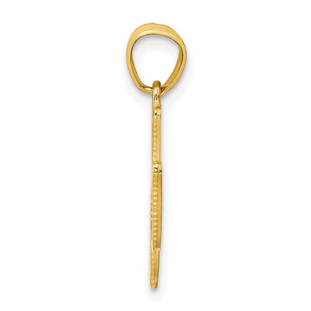 10K Gelbgold Taube Charm
