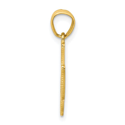 10K Gelbgold Taube Charm