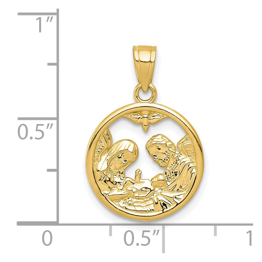 10K Gelbgold Nativity Charm