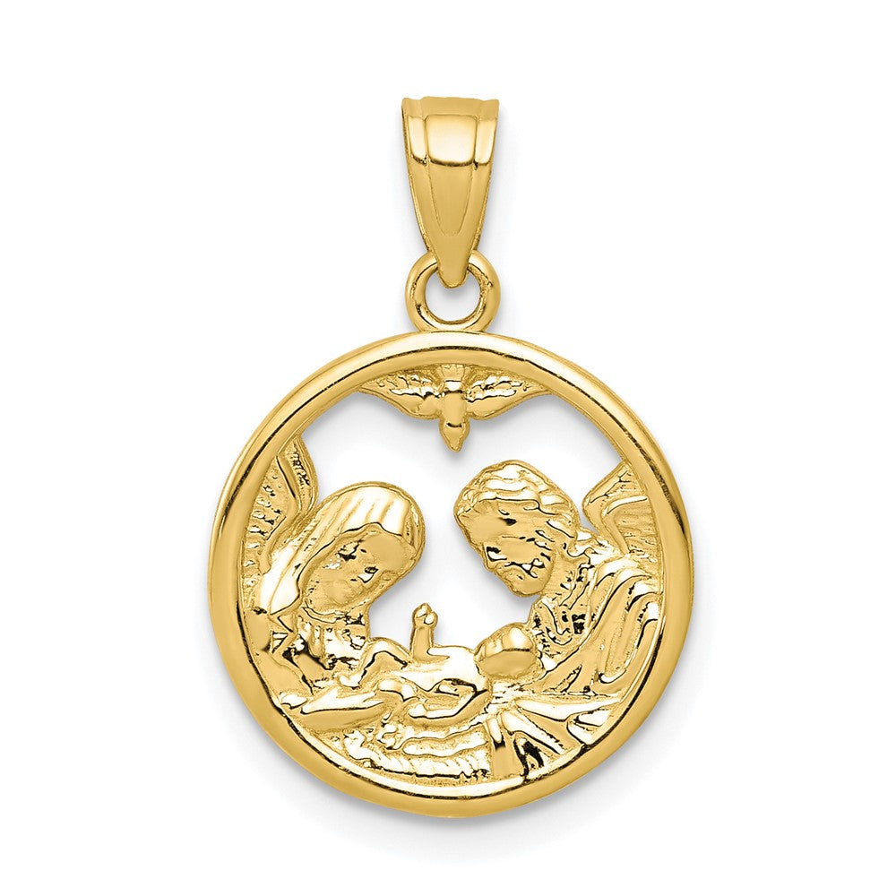 10K Gelbgold Nativity Charm