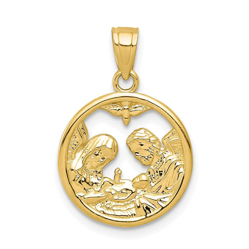 10K Gelbgold Nativity Charm