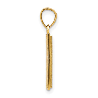 10K Gelb mit Rhodium Heilig Bible Charm