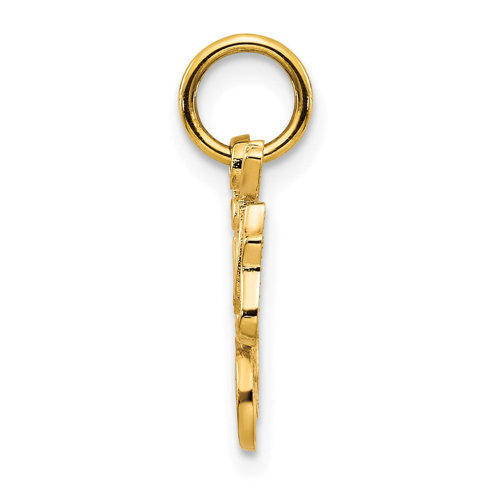 10K Gelbgold Schwester Charm