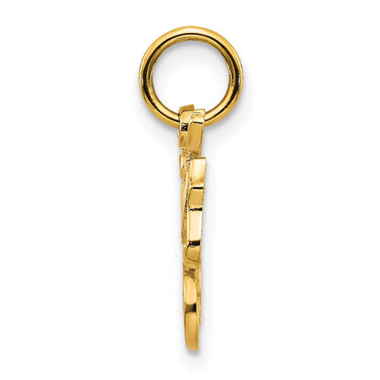 10K Gelbgold Schwester Charm