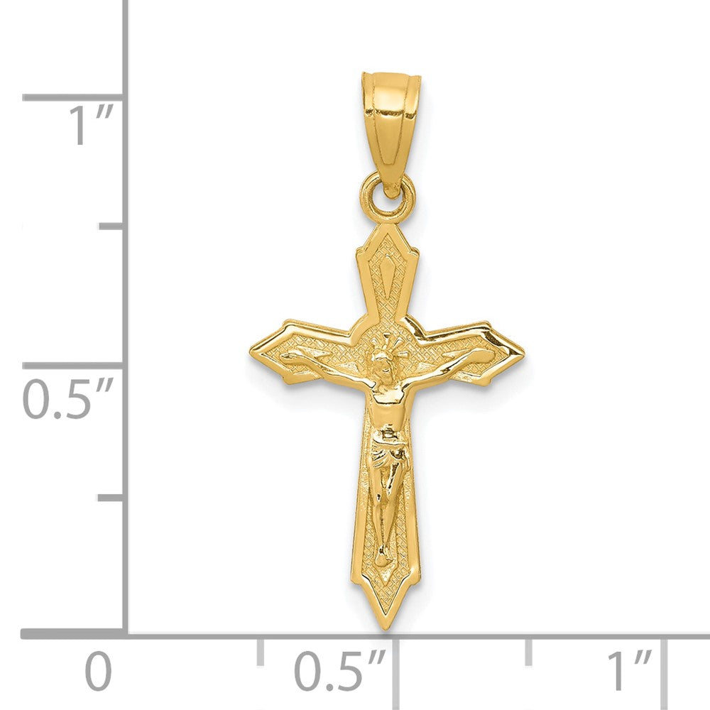 10K Gelbgold Kruzifix Anhänger