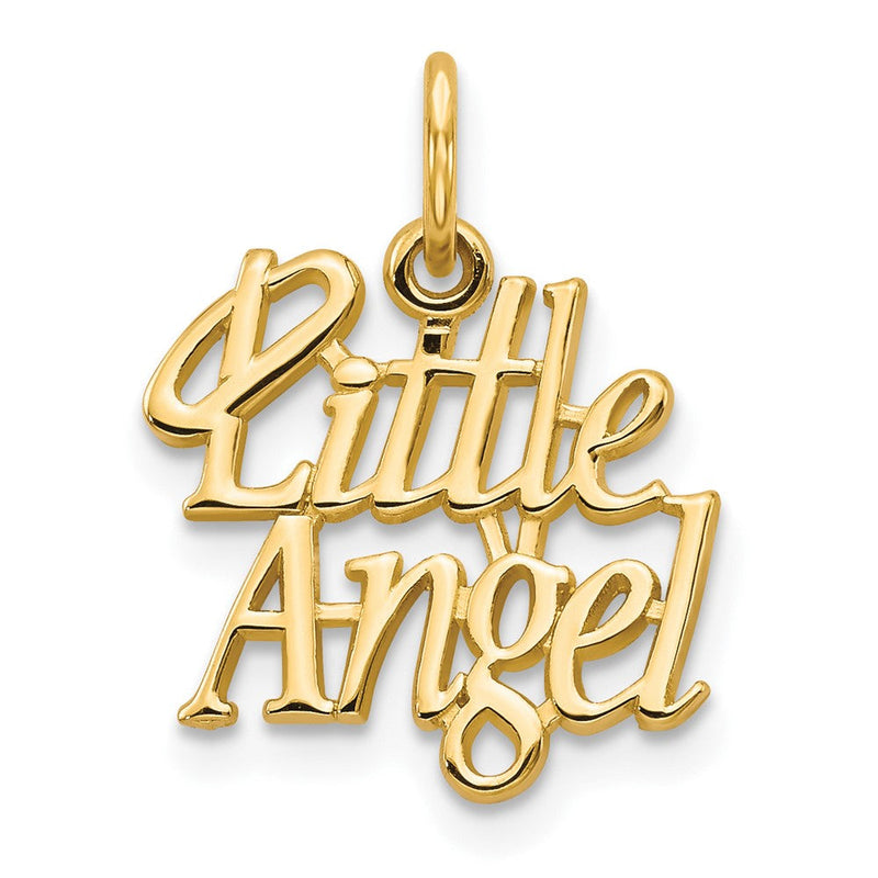 10K Gelbgold Little Engel mit Heiligenschein Charm