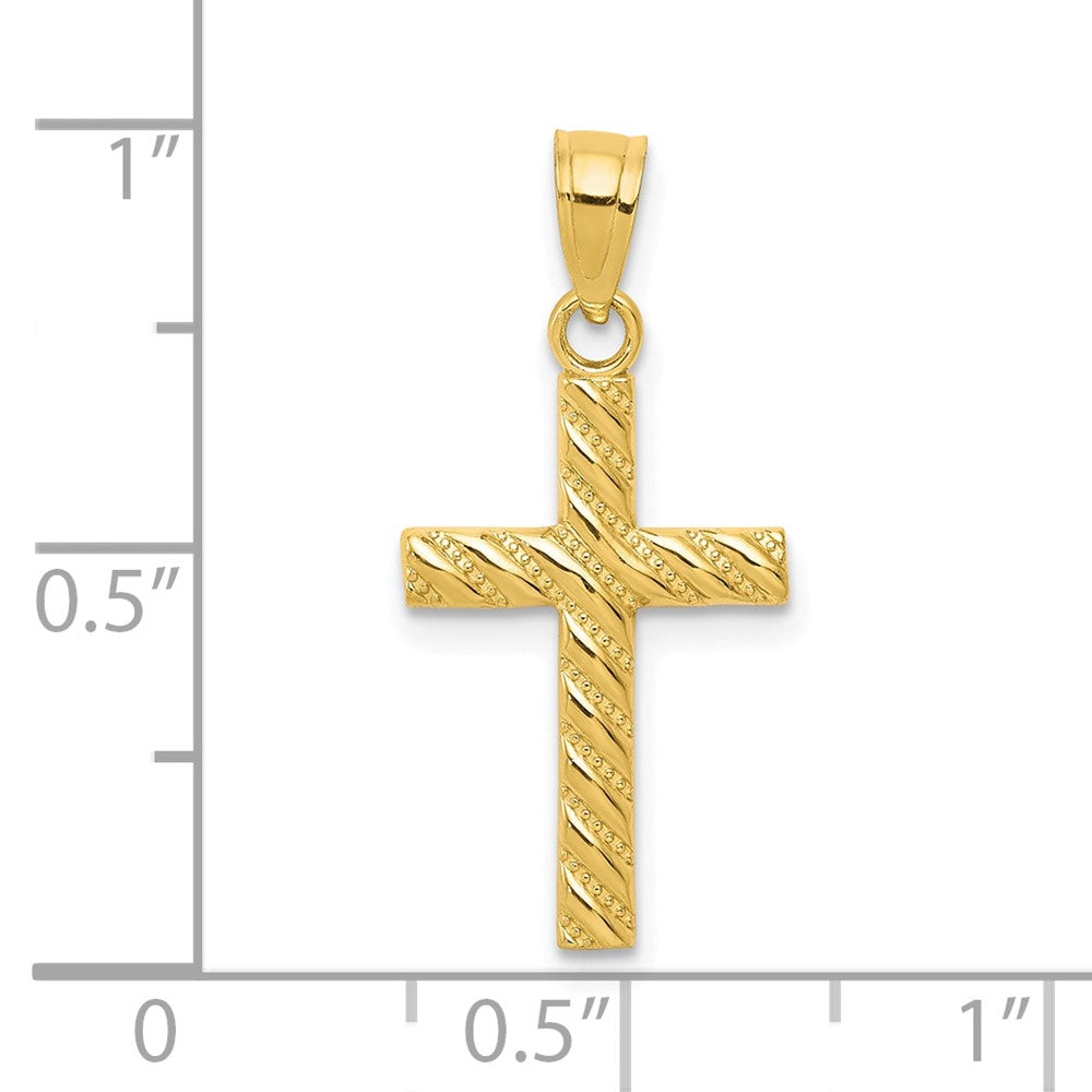 10K Gelbgold Kreuz Anhänger